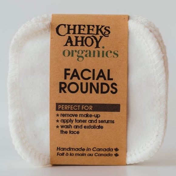 (NWT) Cheeks Ahoy Organic Reusable Facial Rounds - Picture 2 of 3